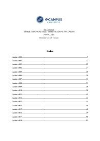 ecampus - Teorie e tecniche della comunicazione tra gruppi - Prof. Venusia