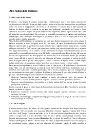 Riassunto "Manuale di linguistica italiana" L. Serianni, G. Antonelli