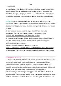 Appunti Marketing Territoriale università scienze del turismo