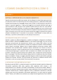 Riassunto libro "L'esame diagnostico con il DSM-5"