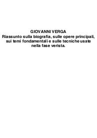 Giovanni Verga - Biografia, Opere Principali, Temi Fondamentali, Tecniche Veriste