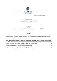 G5 LA GESTIONE DELLA TERAPIA - paniere svolto e spiegato