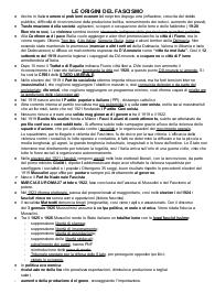 Appunti di storia, LE ORIGINI DEL FASCISMO