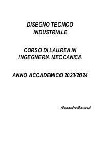 DISPENSA DISEGNO TECNICO INDUSTRIALE