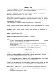 APPUNTI DI DIRITTO articoli della costituzione
