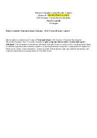 Paniere completo Neuropsicologia eCampus – Prof. Ciccarelli (quiz + aperte)