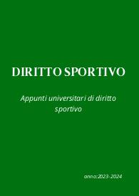 Appunti di diritto sportivo presi a lezione