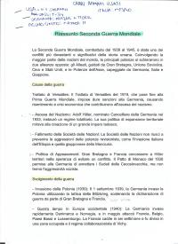 Seconda guerra Mondiale e appunti
