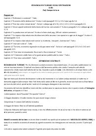 Riassunto libro 'Economia del turismo e delle destinazioni'