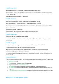 Riassunto sui database