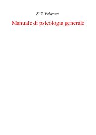 Psicologia generale - Robert S. Feldman