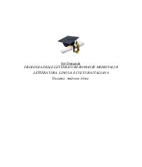 Paniere FILOLOGIA DELLE LETTERATURE ROMANZE MEDIEVALI B Ecampus