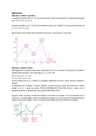 matematica: massimi, minimi e flessi