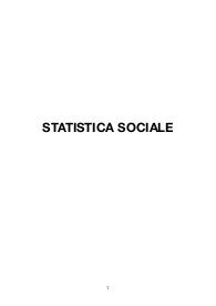 Statistica Sociale, Rivellini, Università Cattolica del Sacro Cuore, 2023/2024