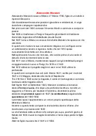 Alessandro Manzoni appunti e riassunti