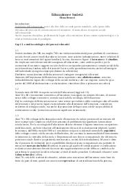 Riassunto Educazione e società - Besozzi