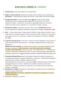PRINCIPI DI BIOLOGIA ANIMALE E VEGETALE - MODULO BIOLOGIA ANIMALE [CT0525] : APPUNTI COMPLETI