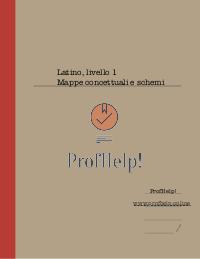 Schemi e mappe concettuali di latino. Livello 1