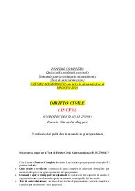 Diritto Civile prof Stincardini 15 CFU- completo aggiornato maggio 2024