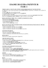 esame pratico patente b. fase 1