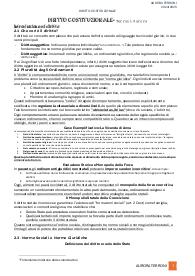 Riassunto libro: Diritto costituzionale di Roberto Bin, Giovanni Pitruzzella- 979-12211086, 25esima edizione