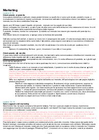 Appunti lezioni di Marketing