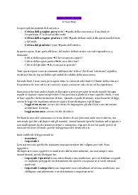 Appunti di filosofia su Immanuel Kant