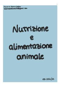 Appunti di Nutrizione e alimentazione animale