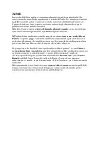 Appunti su altre opere di Dante