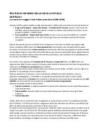 Politiche e riforme della scuola in Italia