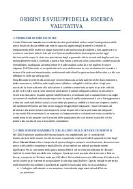 Origini e sviluppi della ricerca valutativa