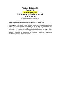 Paniere Quiz Risolti Lingua Spagnola – UNIECAMPUS prof Brusati