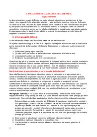 Riassunto l'inclusione nella scuola dell'infanzia di Maja Antonietti