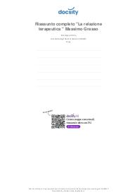 La relazione terapeutica Massimo Grasso