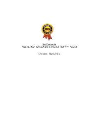 Paniere Psicologia generale - VITALE ERIKA Università Ecampus