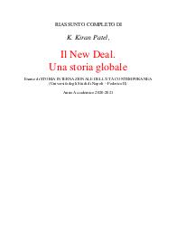 K. Kiran Patel, Il New Deal. Una storia globale. Parte II