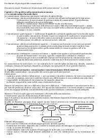 Riassunto manuale “Fondamenti di psicologia della comunicazione” di L. Anolli