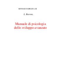 Manuale di psicologia dello sviluppo avanzato