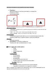 FISICA: fluidostatica e fluidodinamica
