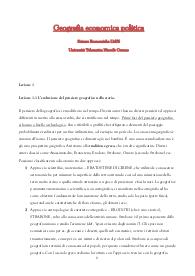 Geografia economica politica - Scienze Economiche LM56 - Unicusano.