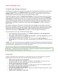 Riassunto del manuale "La linguistica. Un corso introduttivo", di Gaetano Berruto e Massimo Cerruti