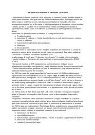 Storia-La Repubblica di Weimar e il nazismo