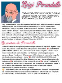 Luigi Pirandello vita , opere