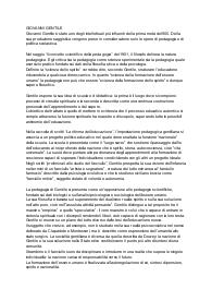 Riassunto di Giovanni Gentile