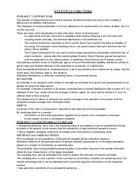 Riassunti di statistica in inglese pt.2