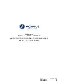 Paniere di LINGUA E TRADUZIONE SPAGNOLA 2, Prof LEON, ECAMPUS - Chiuse