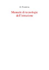 Manuale di tecnologie dell’istruzione