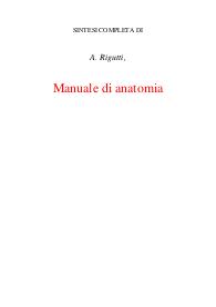 Manuale di anatomia fisiologica