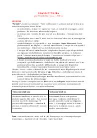 Appunti di drammaturgia con il prof. Guccini