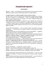 Riassunto del libro "Etnografia delle migrazioni. Temi e metodi di ricerca"